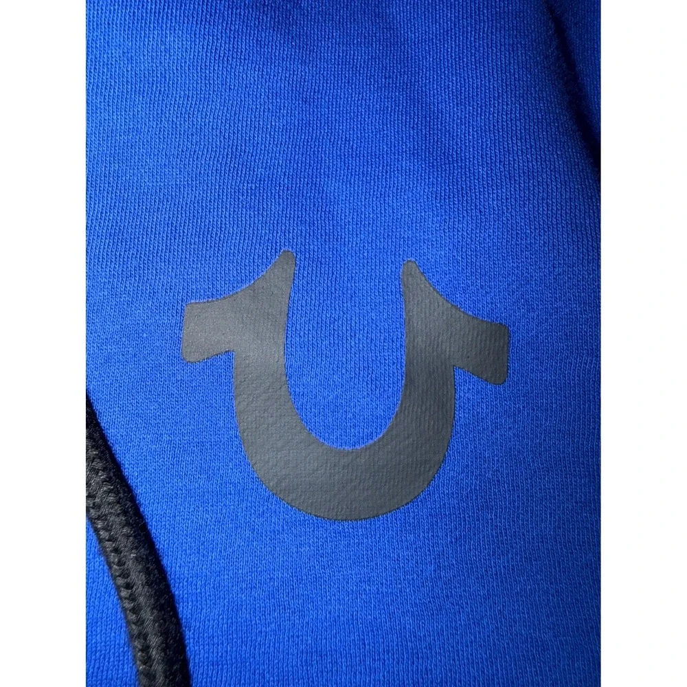 True Religion Men's Y2K Surf The Web Contrast TR Zip Hoodie $124 Blue Size Small